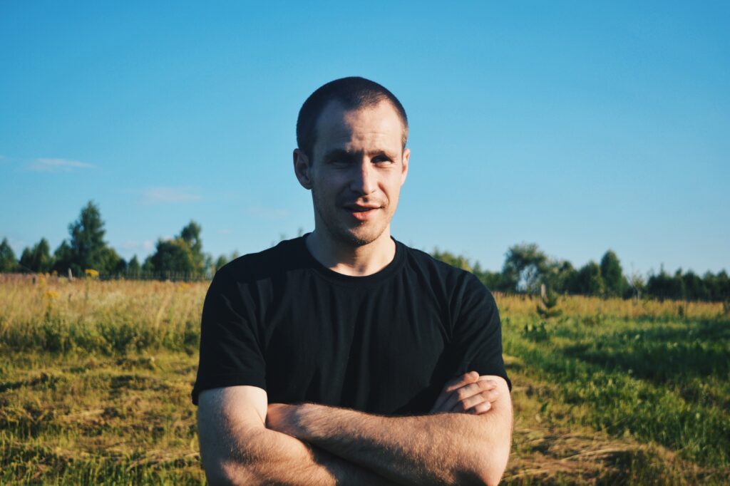 Outdoors man portrait